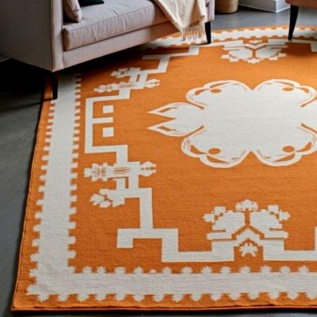 Hand Knotted Southwestern Wool Rug